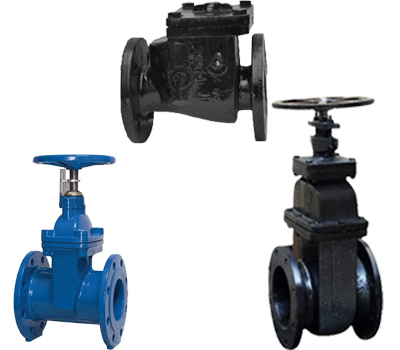 Divine LP Cast Iron CI Sluice Valves and Non-Return Valves